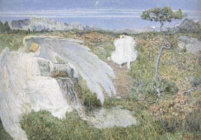 Giovanni Segantini Love at the Spring of Life (The Fountain of Youth) (mk19) Germany oil painting art